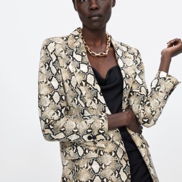 Zara Jackets & Blazers - ZARA snake skin jacket